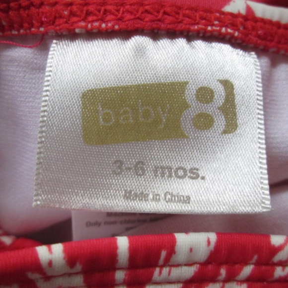 Crazy 8 2pc print tankini swim suit SIZE 3-6 month - Picture 2 of 2